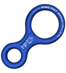 KONG 8 Classic Descender – Sekizli İndirici İniş Aleti – EN 15151-2  UIAA Onaylı Chan Blue (Mavi)