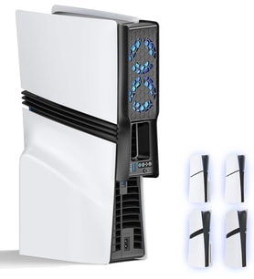 PS5 Slim/PS5 PRO Uyumlu 3 Kademeli RGB OTO MOD Arka Soğutucu Fan DR35159