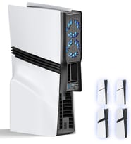 PS5 Slim/PS5 PRO Uyumlu 3 Kademeli RGB OTO MOD Arka Soğutucu Fan DR35159