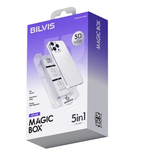 Newface Apple iPhone 13 Pro Max Bilvis 5in1 3D Magic Cam Ekran Koruyucu - Siyah