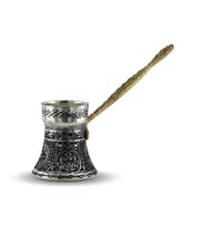 iki fincanlık İşlemeli  Kalın Bakır Cezve 175 Ml
