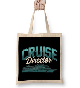 Cruise Director Awesome Cruising Vacation Boating Bez Çanta Uzun Saplı