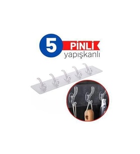 TransForMacion 5 Pinli Yapışkanlı Askı Xenoty Design 716049