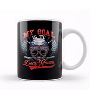 My Goal Is To Deny Yours Hockey Defender Kupa Bardak Porselen