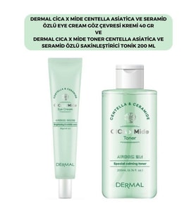 Dermal Cıca X Mide Centella Asiatica Özlü Göz Çevresi Kremi ve Tonik