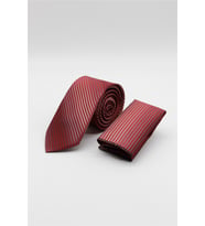 Kırmızı Desenli 6 Cm Kravat 1090255122