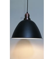 RİOLİGHT RETRO SİYAH İÇİ BEYAZ TEKLİ METAL SARKIT ÇAP: 28CM