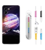 Vivo Y15S Y32 Y33S Y51 Y53S Kılıf Kablo Koruma Spiral Silikon Super Planet 1797