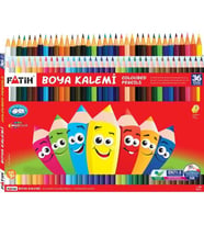 Fatih Kuru Boya Karton Kutu Tam Boy 36 Renk 33245 (Karışık)