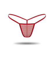 Amora Secret Kırmızı Transparan Tül String Tanga Tm1115