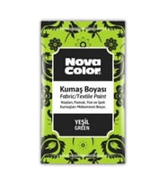 Yeşil Kumaş Boyası Toz 12 gr 1 Adet Nova Color Toz Kumaş Boyası Yeşil Kot Pantalon Gömlek Tişört Tekstil Kumaş Boyası 1 Adet