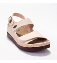 Dagoster DZA37-3014 Bej Günlük Ortopedik Kadın Sandalet