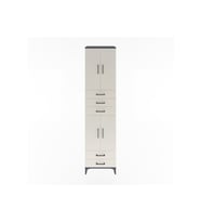 Hyperion Dolap 4 Raflı 5 Çekmeceli 4 Kapaklı 60x44x243 Antrasit-Aytaşı