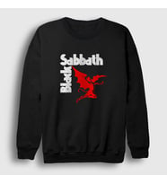 Presmono Unisex Siyah Henry Black Sabbath Sweatshirt 17658tt