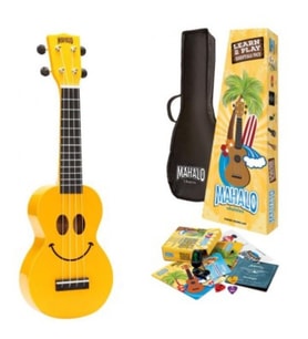 Mahalo Learn 2 Play Ukulele Seri (Yellow U-smile)
