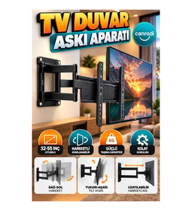 32-55 İnç TV Duvar Askı Aparatı – Ayarlanabilir Hareketli Kol