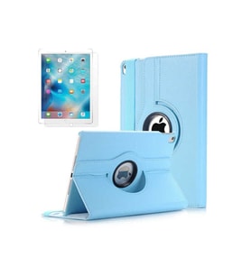 Apple iPad 9.7 2017 (5.Nesil) Uyumlu Zore Dönebilen Standlı Kılıf (Mavi)