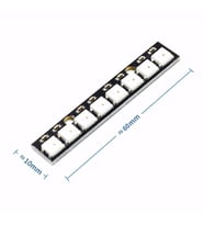 8li WS2812B 5050 RGB LED 8 Adet RGB Led Modül NeoPixel Stick