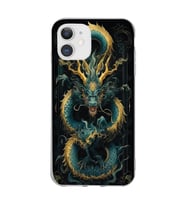 Iphone 11 Uyumlu Ejderha Tasarımlı Şeffaf Telefon Kılıfı