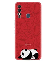 Spark 8T Kılıf Resimli Desenli Silikon Platinium Series Sleeping Panda 1810