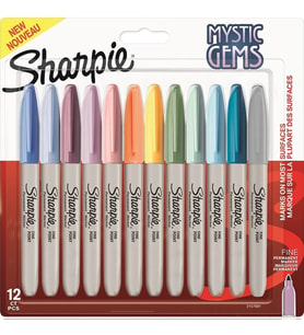 SHARPİE 2157681 PERMANENT FINE MARKER SET 12' Lİ MYSTIC GEMS