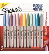 SHARPİE 2157681 PERMANENT FINE MARKER SET 12' Lİ MYSTIC GEMS