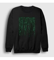 Presmono Unisex Siyah Code Film The Matrix Sweatshirt 253528tt
