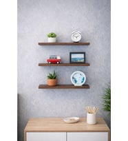 3'lü Uçan Duvar Rafı Set Gizli Raf- Barok 15x50