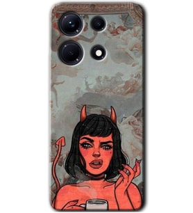 İnfinix Note 30 Pro Kılıf HD Desen Baskılı Kılıf - Devil Girl