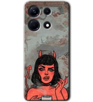 İnfinix Note 30 Pro Kılıf HD Desen Baskılı Kılıf - Devil Girl