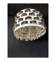 Lucea Marka Kristal Taşlı Krom Avize
