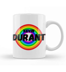 Kevin Durant   Basketball Gifts Vintage Retro Rainbow Quotes For BOYS AND Dad Kupa Bardak Porselen