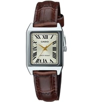 CASIO LTP-V007L-9BUDF KAHVERENGİ DERİ KORDON ROMA RAKAMLI KARE KADIN KOL SAATİ