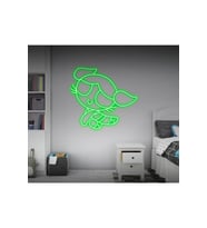 Power Puff Girls Bubbles Figürlü Neon Tabela