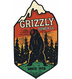 Sticker Usta Grizzly Ayı Avcı Sticker - Doğa Kamp 02111 Renkli 12x7 Cm