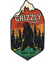 Sticker Usta Grizzly Ayı Avcı Sticker - Doğa Kamp 02111 Renkli 12x7 Cm