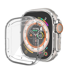 Microsonic Apple Watch Ultra 2 Kılıf 360 Full Round Soft Silicone Şeffaf (Renksiz)