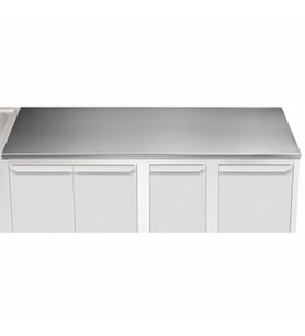 Electrolux Professional Üst Tabla, Sırtsız, 1700 Mm, 1,5 Mm Kalınlıkta Üst Tabla 18 Mm Kalınlığında Ses Sönümlendirici Malzeme Ve Ayrıca 2 Paslanmaz Kayıtla Güçlendirilmiştir - Modular Line TPLA17