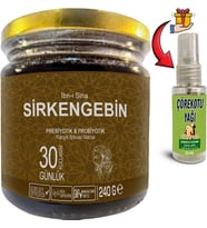 Ibn-I Sina Sirkengebin 1 Kutu Ballı Sirkeli Sarımsaklı Aromatik Prebiyotik Macun + Çörek Otu Masaj