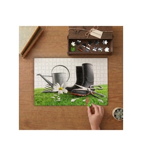 Bahçe Malzemeleri Seti Tasarımı 240 parça Ahşap Puzzle Ahşap Kutuda MP00850
