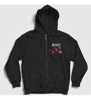 Presmono Unisex Siyah Cover Metal Symphony X Fermuarlı Kapüşonlu Sweatshirt 474320tt