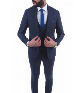 Jan Carlucci Slimfit Yelekli Drop 6 Takım