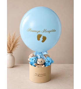 Yeni Doğan Hediye Kutusu - Aramıza Hoşgeldin Balon Kutusu The Exclusive Box