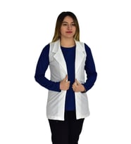 Kadın Krem Renği Krep Yelek RY-16720