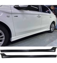 Peugeot 301 Yan Marşpiyel Seti Plastik 2 Adet Mat Siyah 2012 ve üzeri karlık+ek+bodykit