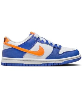 Nike Dunk Low GS Leather Unisex Sneaker Hakiki Deri Beyaz Mavi Günlük Spor Ayakkabı