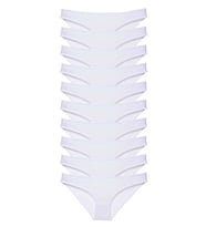 Mulvxbrf Brf02 10 Adet Süper Eko Set Likralı Kadın Slip Külot Beyaz (Mulvix)