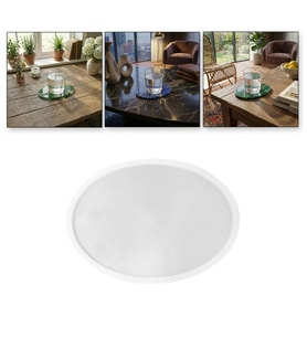 Tahtakale Toptancı Epoksi Oval Bardak Altlığı Kalıbı 13x9 CM
