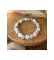 Ferahlık İsteyenlere: Akuamarin ve Ay Taşı Doğal Taş Bileklik > Sertifikalı - Handcrafted