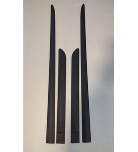PEUGEOT 301 KASA  2013-2023 YAN KAPI ÇITASI KAPI BANDI KAPI KORUMA 4 PARÇA FORUMLU KUM DESEN SİYAH ÖN 99 CM ARKA 61 GENİŞLİK 5 CM